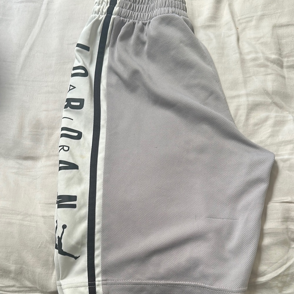 Jordan Athletic boys  Shorts in Gray and White